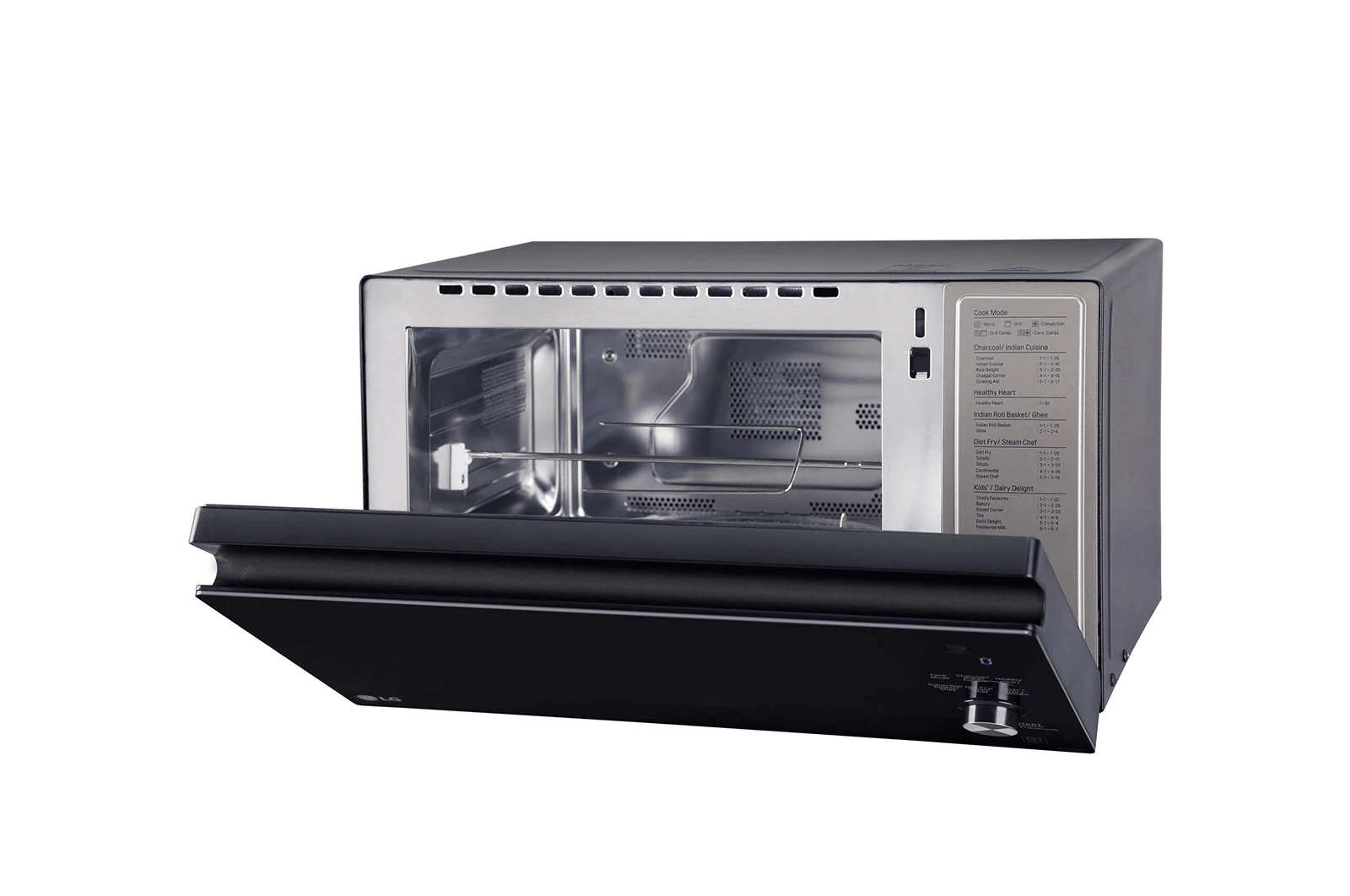 LG MJEN326SF 32 L Charcoal Convection Microwave Oven (Black) - Image 3