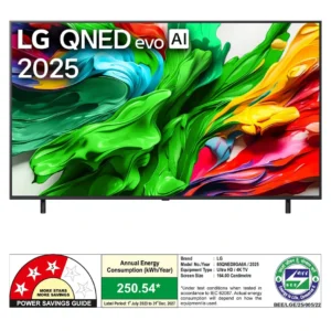 LG 65QNED8GA6A 164cm (65) QNED MiniLED TV, α8 AI Processor 4K Gen2, 2025
