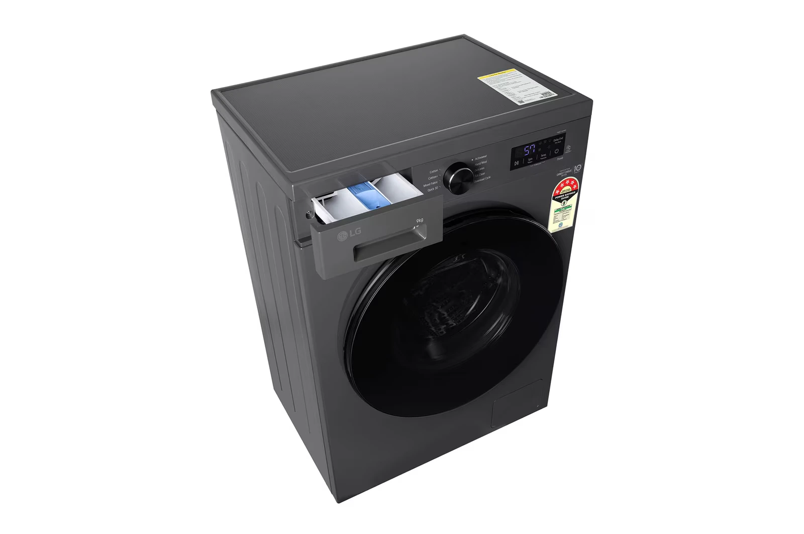 LG FHB1209Z4M.AMBQEIL 9KG Front Load Washing Machine, Inverter Direct Drive, Middle Black - Image 3