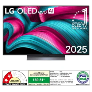 LG OLED48C56LA.ATR OLED evo 121cm (48) TV, α9 AI Processor 4K Gen8, webOS 25
