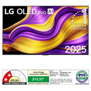 LG OLED55G56LA.ATR OLED evo AI 139cm (55) TV, a11 Gen2 AI Processor 4K, 2025