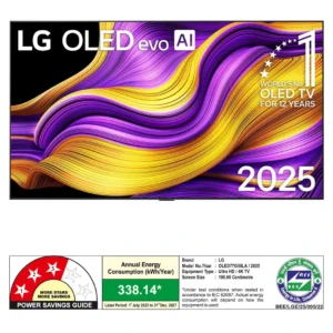 LG OLED77G56LA.ATR OLED evo 195cm (77) TV, α11 AI Processor 4K Gen2, 2025