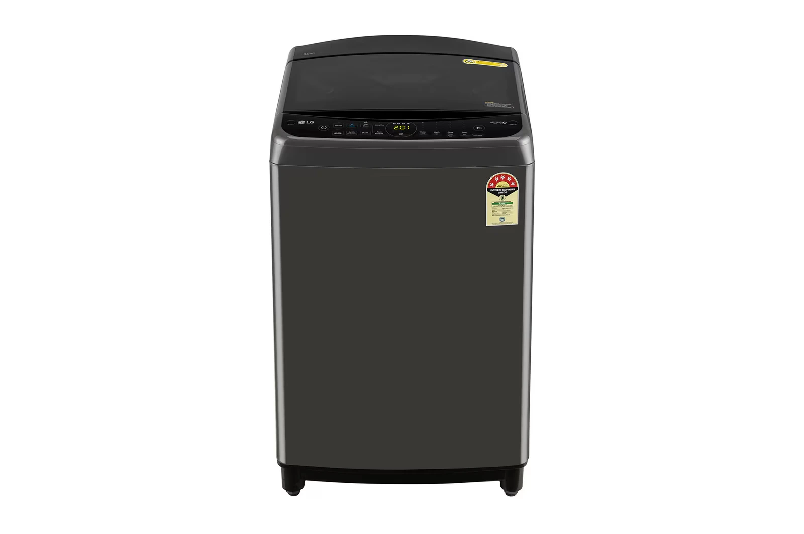 LG THD08NPM.ABMQEIL 8Kg Top Load Washing Machine, AI Direct Drive™, Turbodrum